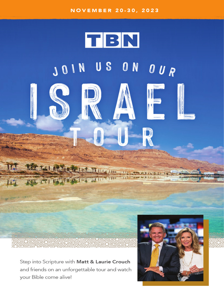 TBN 2023 Israel Tour Brochure PDF Fee Jesus