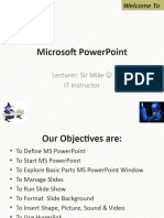 MS PowerPoint 2007 Lecture