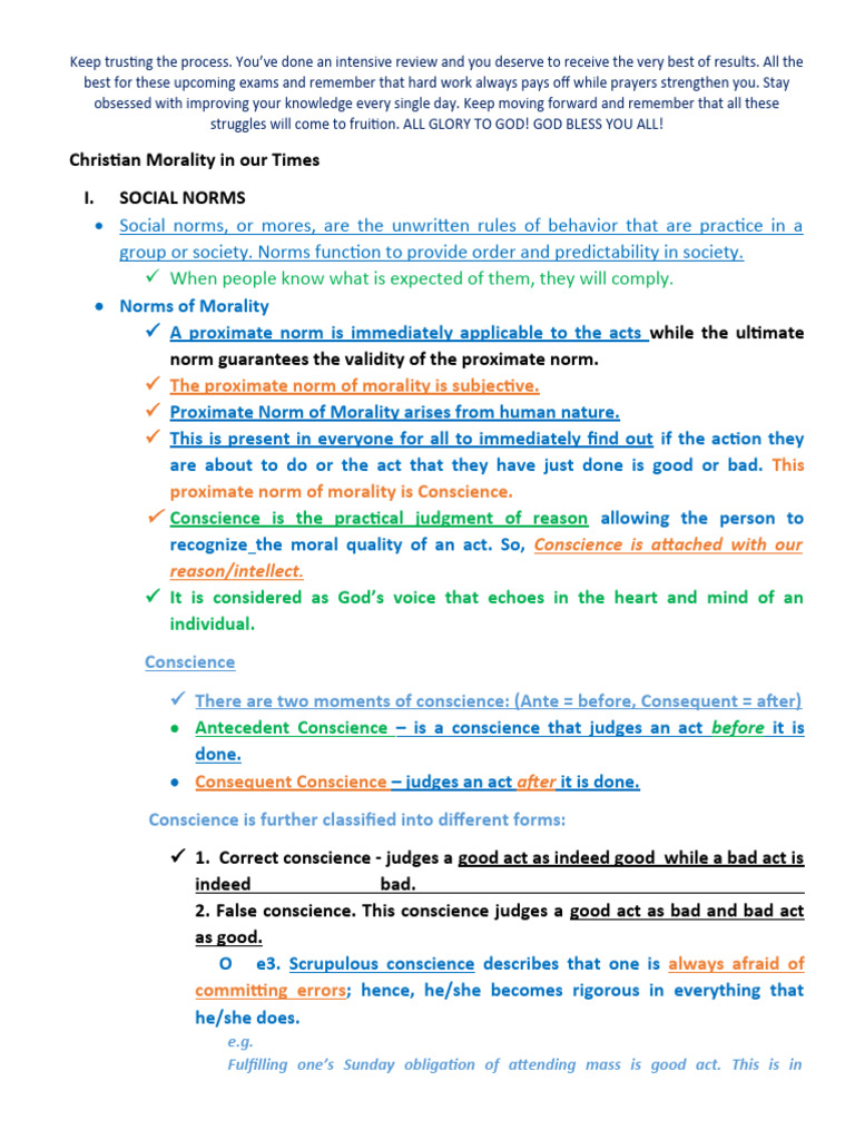 Understanding Scrupulous Conscience | PDF | Ten Commandments | Natural Law