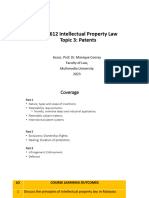UIP2612 - Topic 3 - Patents (DR Manique)