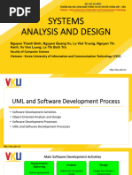 SAD - Ch3 - UML and Software Development Process