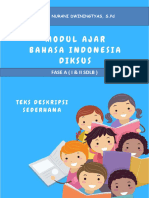 Modul Ajar Bahasa Indonesia - Modul Ajar Bahasa Indonesia Fase A Teks Deskripsi Sederhana - Fase A