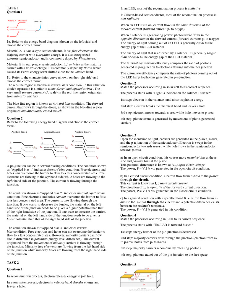 CheatSheet Devais Elektronika | PDF | P–N Junction | Semiconductors
