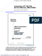 Allison Transmission HT 740 754 Hydraulic Service Manual Sm1270en