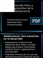 Desarrollo Fisico y Cognoscitivo de La Adolescencia