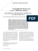Newborn Transepidermal Water Loss, A Reference Dataset, 2013