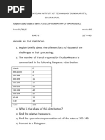 CS3352 - Foundation of Data Science