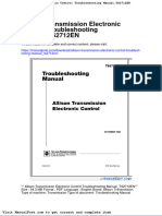 Allison Transmission Electronic Control Troubleshooting Manual Ts2712en
