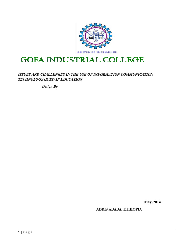 Ict Siminar Pdf Educational Technology Information And