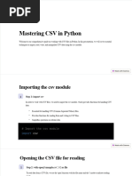 Reading and Writing CSV Files in Python - GeeksforGeeks | PDF | Comma ...