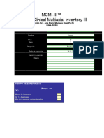 Cuestionario Investario MCM-III