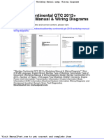 Bentley Continental GTC 2013 Workshop Manual Wiring Diagrams