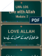 LWA 101 Live With Allah Module 2