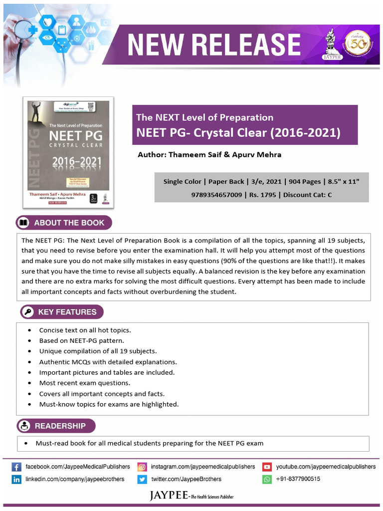 Thameem Saif & Apurv Mehra - The Next Level of Preparation NEET PG 2016 ...