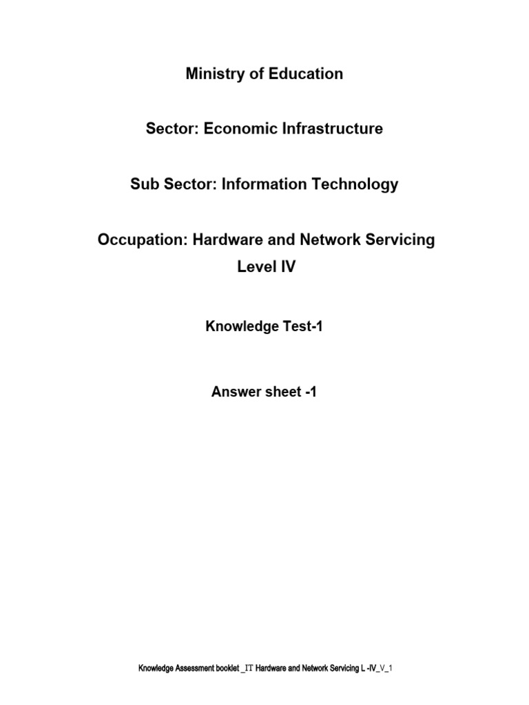Ans Key Pdf Computer Network Network Switch