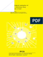 Toxicological Evaluation of Certain Veterinary Drug Residues in Food 57