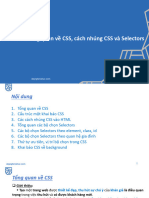 Slides 2.1 - Tổng quan về CSS, cách nhúng CSS và Selectors