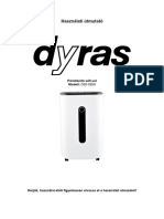 Dyras - D20-5250 - Használati Utasítás