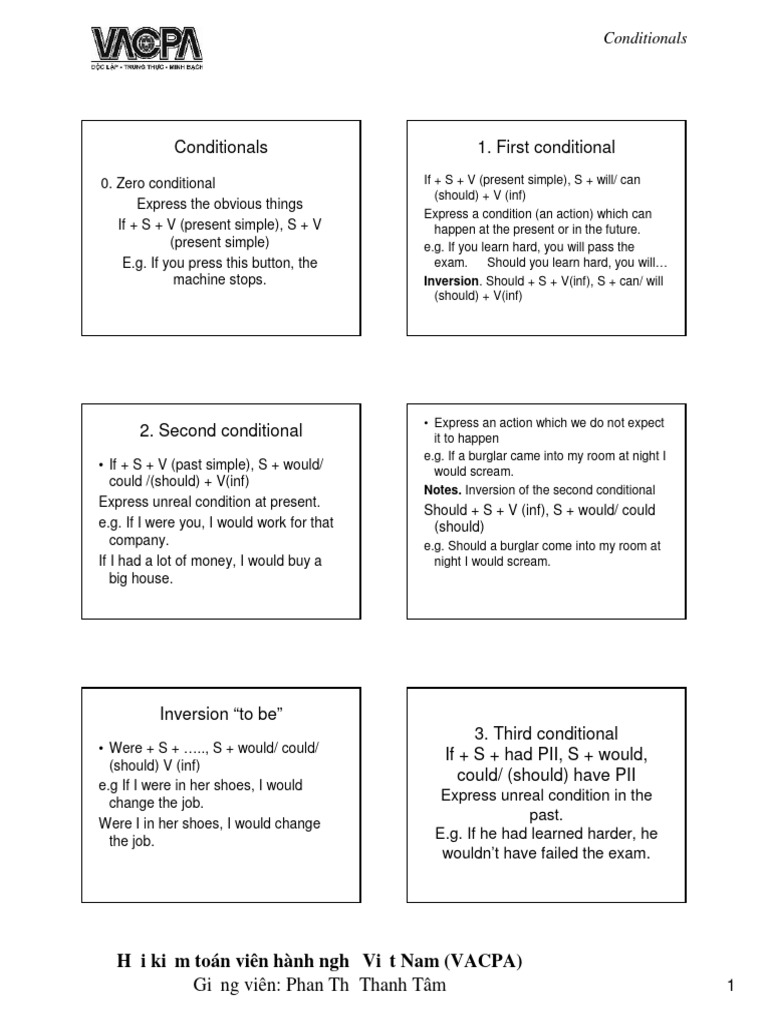 Conditionals PDF