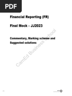 ACCA Mock Financial Reporting Answer JJ2023