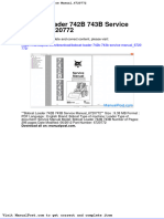 Bobcat Loader 742b 743b Service Manual 6720772