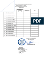 Format Pendaftaran Peserta Porseni