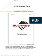 Bucyrus 2570w Dragline Parts Book en