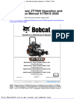 Bobcat Mower Zt7000 Operation and Maintenance Manual 4178816 2020