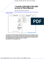 BT Electric Forklift C3e100r C3e130r C3e150r Service Parts Manual