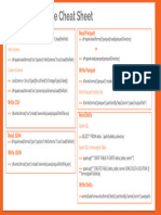 Spark Read - Write Cheat Sheet