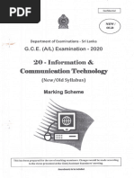 2021 A/L ICT Marking Scheme | PDF | Software Testing | Computer Network