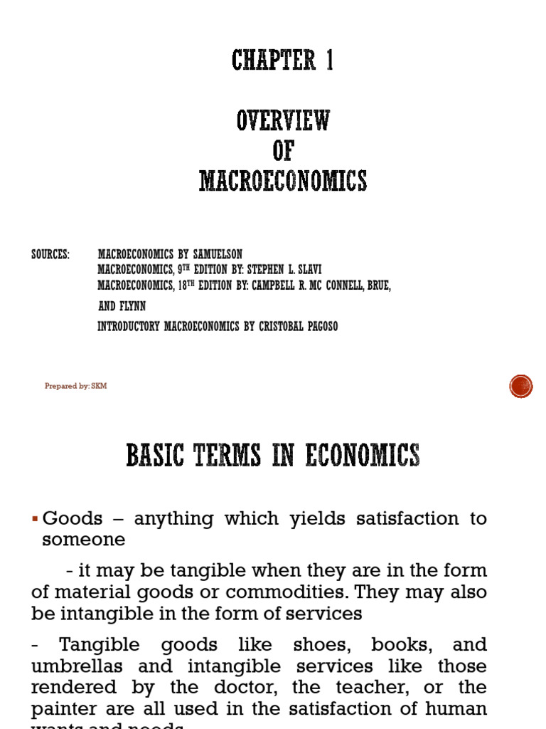 Abm161 Lesson 1. Overview of Macroeconomics 2022 | PDF | Macroeconomics ...