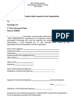 Authorization Letter Issued by Govt Organization To Pantasign CA 1 Floor Saraswati Plaza Meerut 250001
