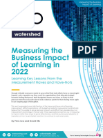 LEO Watershed Measuring The Business Impact of Learning in 2022