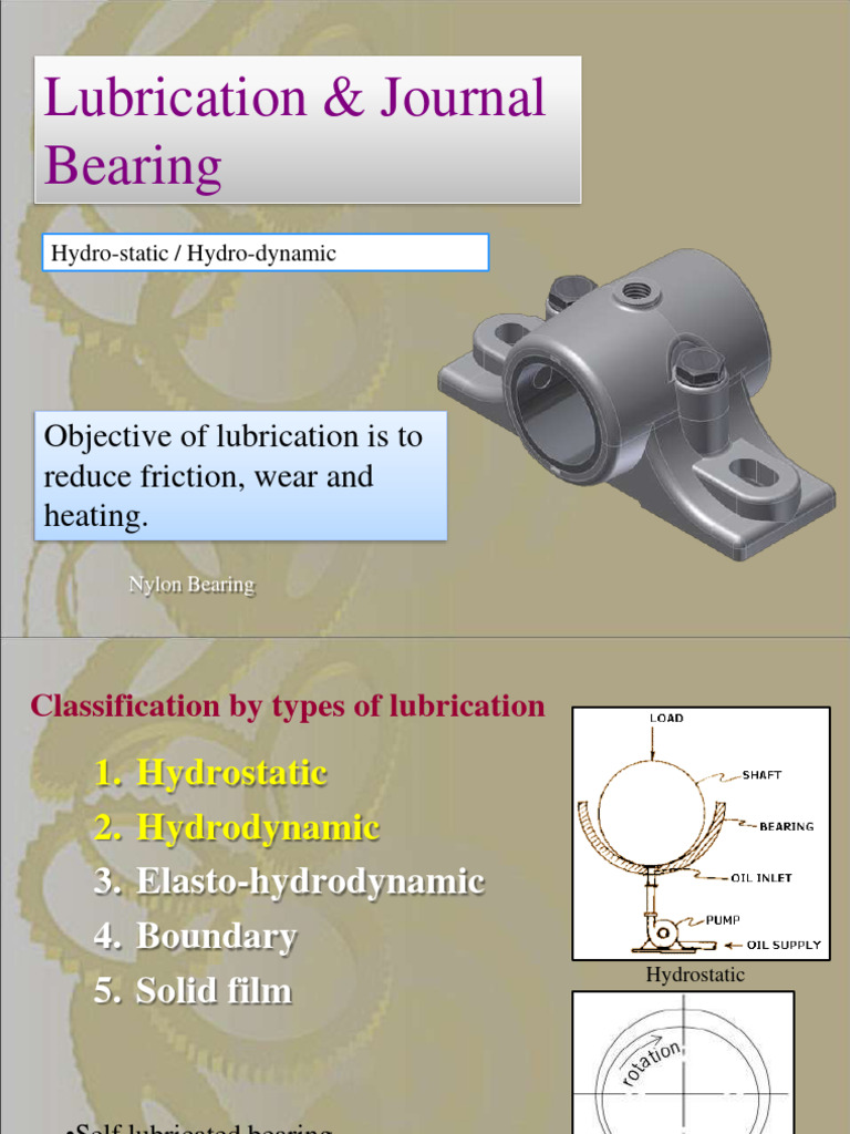9_Lubrication journal bearings PDF Bearing (Mechanical) Lubricant