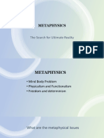 Metaphysics: The Search For Ultimate Reality