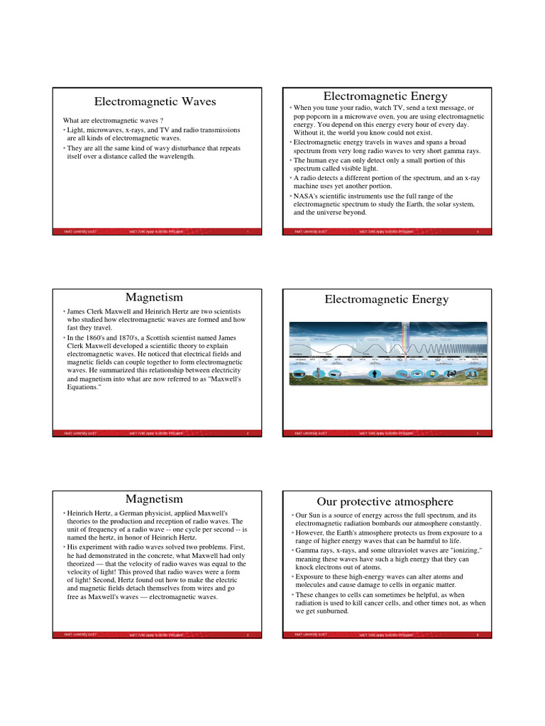Electromagnetic Waves Pdf Electromagnetic Radiation