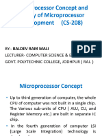 CS 208-1-1&1 2 Microprocessor Concept and History of Microprocessor