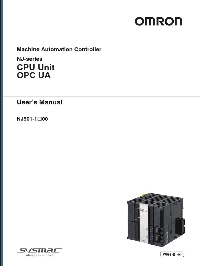 w588 Nj-Series Cpu Unit Opc Ua Users Manual en | PDF | Server ...