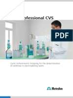 894 Professional CVS: Cyclic Voltammetric Stripping For The Determination of Additives in Electroplating Baths