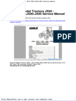 Case Ih Model Tractors Jx60 Jx70 Jx80 Jx90 Jx95 Service Manual