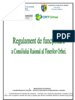 Regulament de Functionare CRT Orhei