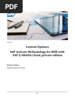 RISE With SAP S4HANA Cloud Private Edition Release Notes