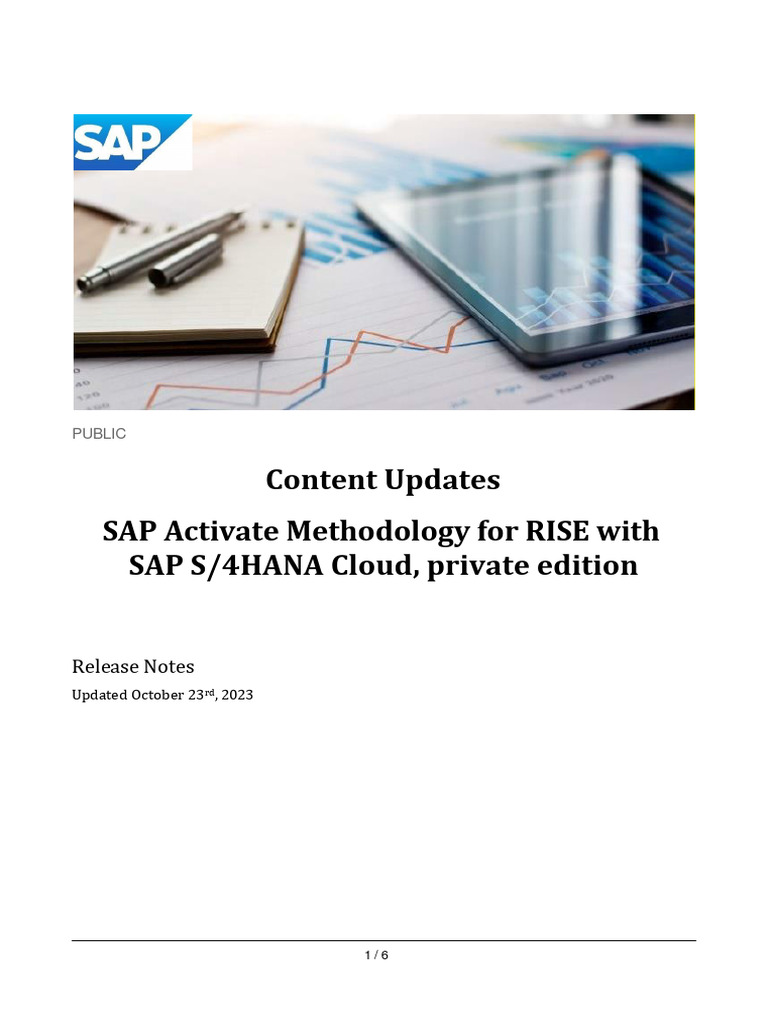 RISE with SAP S/4HANA Cloud Updates 2023 | PDF | Cloud Computing ...