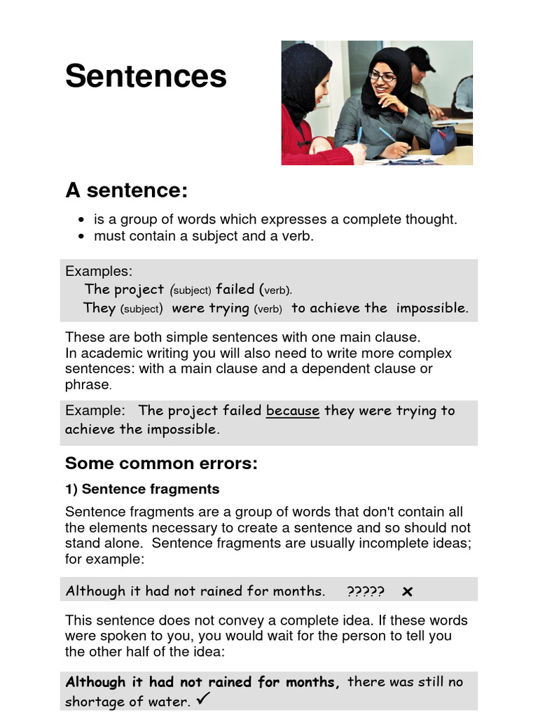 Understanding Sentence Structure and Errors | PDF | Linguistics | Cognitive  Science