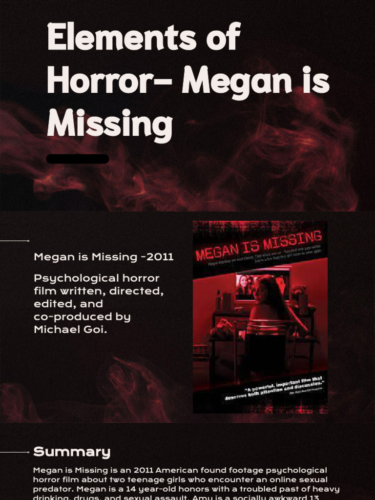 What is 'Megan is Missing', The Found Footage Horror Movie
