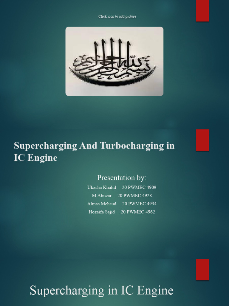 5Supercharging and Turbocharging of IC Engine GROUP 91 PDF