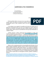 R. Mesonero Romanos, El Romanticismo y Los Románticos