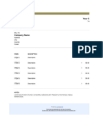 Accommodation Invoice Template