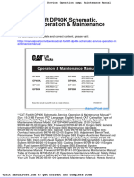 Cat Forklift Dp40k Schematic Service Operation Maintenance Manual